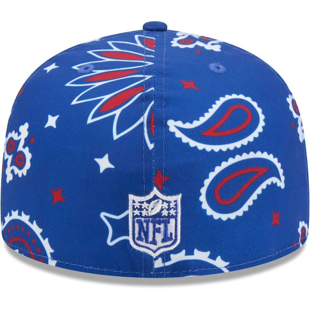 New York Giants New Era Paisley 59FIFTY Fitted Hat Royal - NFL
