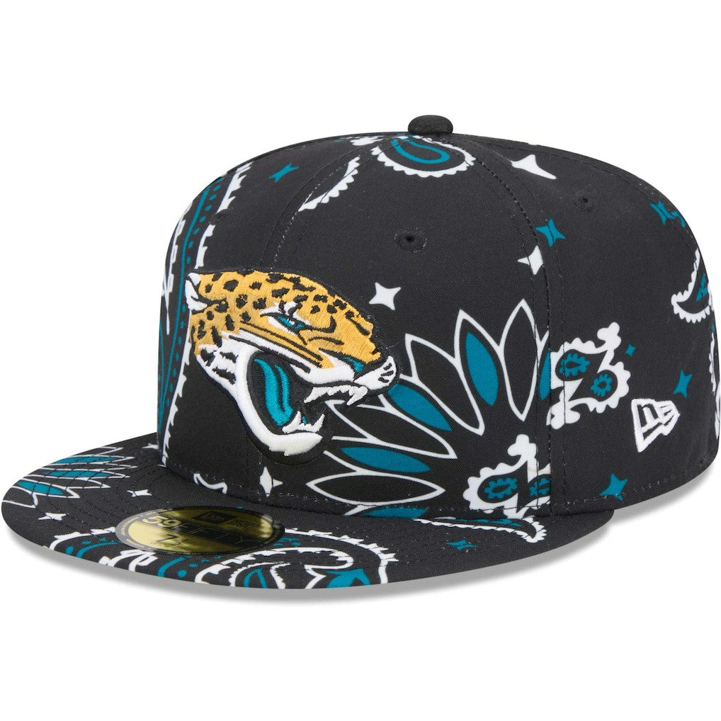 Jacksonville Jaguars New Era Paisley 59FIFTY Fitted Hat Black - NFL