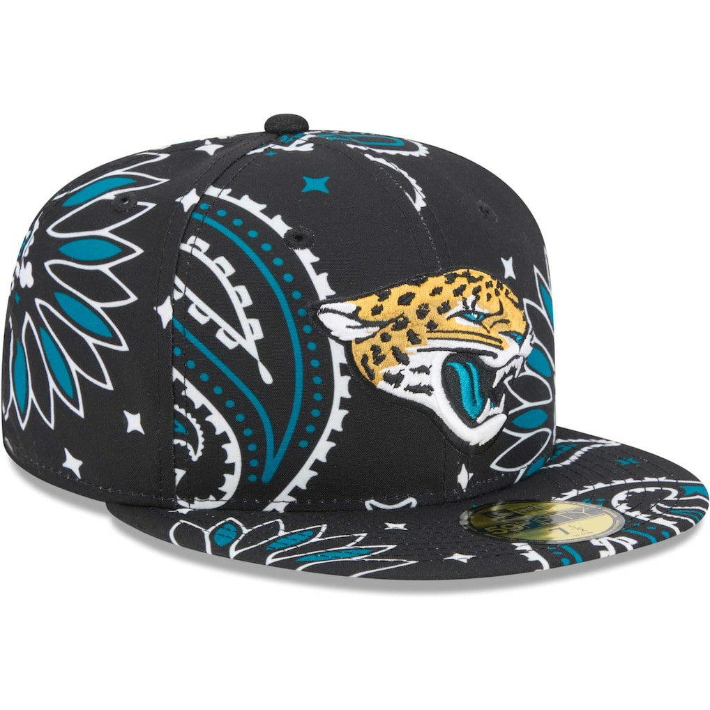 Jacksonville Jaguars New Era Paisley 59FIFTY Fitted Hat Black - NFL