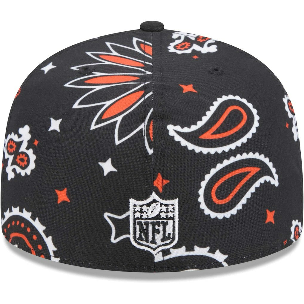Cincinnati Bengals New Era Paisley 59FIFTY Fitted Hat Black - NFL