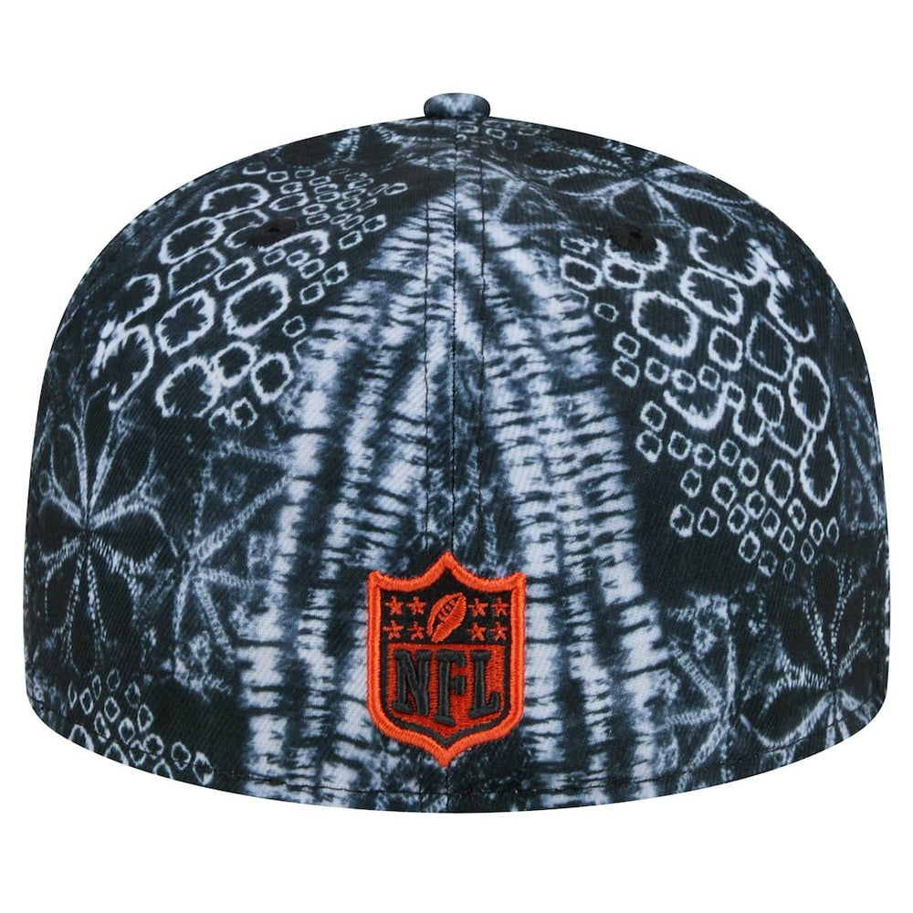 Cincinnati Bengals New Era Shibori 59FIFTY Fitted Hat Black - NFL