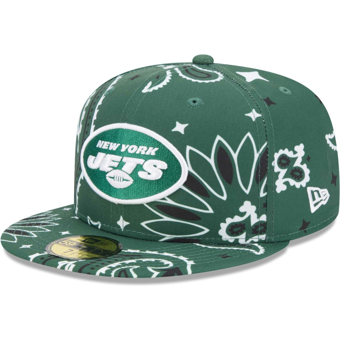New York Jets New Era Paisley 59FIFTY Fitted Hat Green - NFL