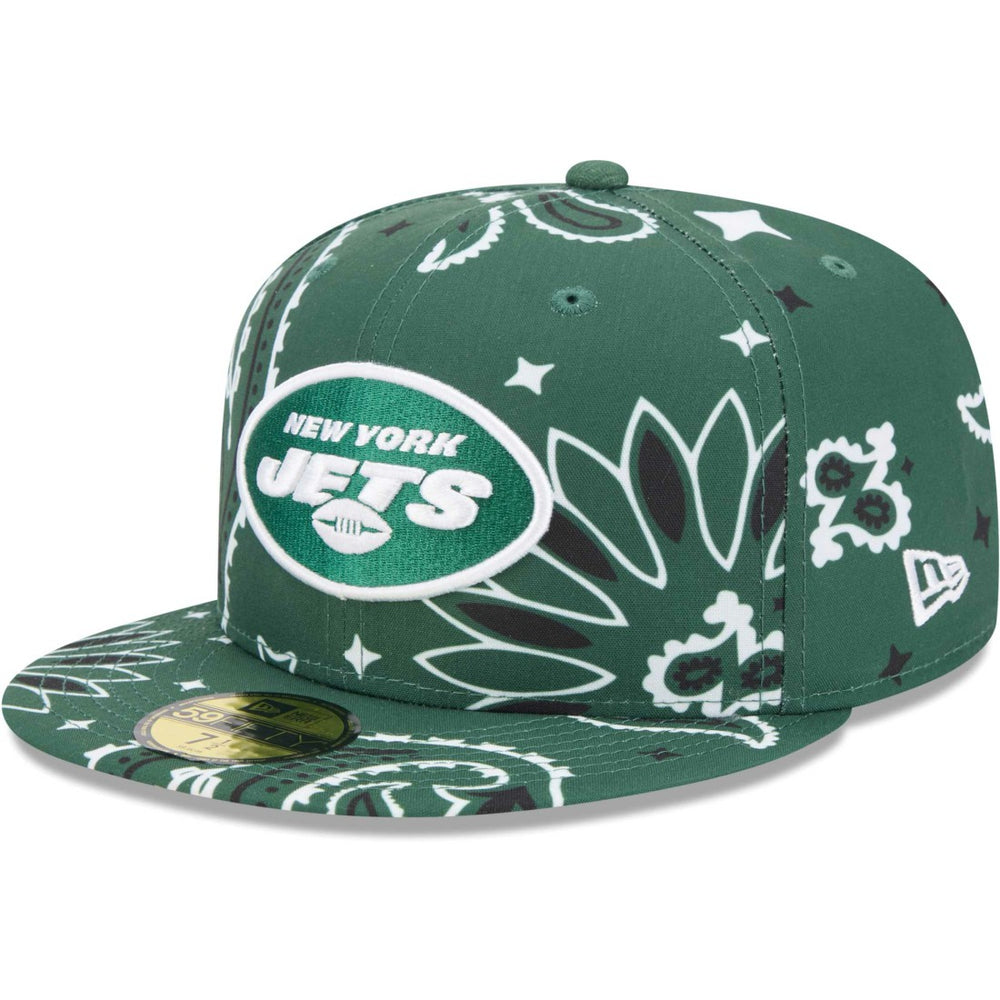 New York Jets New Era Paisley 59FIFTY Fitted Hat Green - NFL