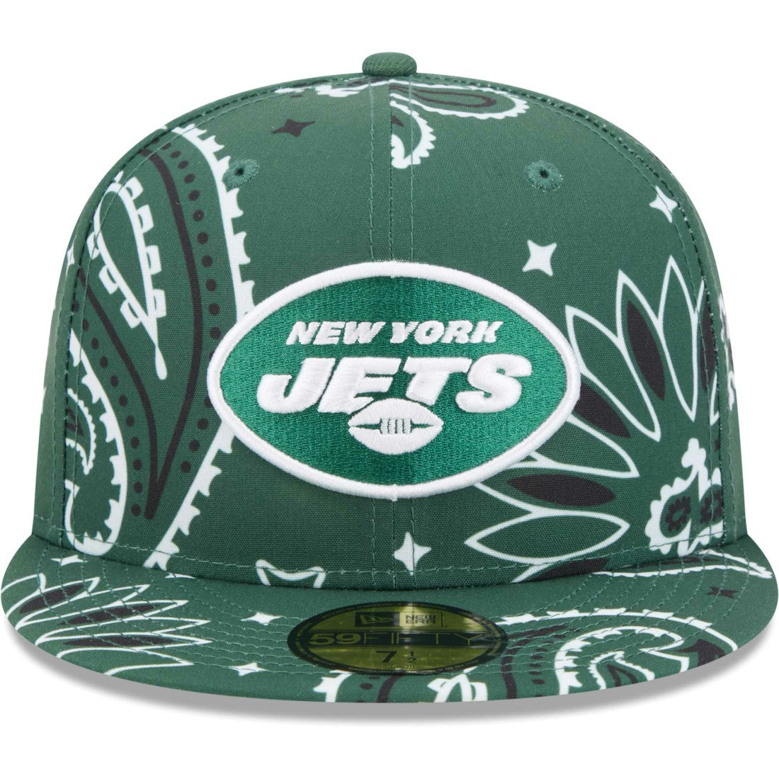 New York Jets New Era Paisley 59FIFTY Fitted Hat Green - NFL