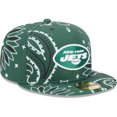 New York Jets New Era Paisley 59FIFTY Fitted Hat Green - NFL