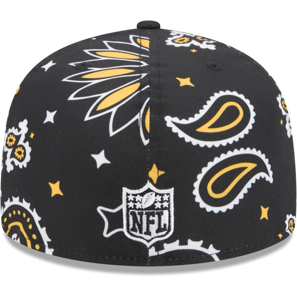 Pittsburgh Steelers New Era Paisley 59FIFTY Fitted Hat Black - NFL
