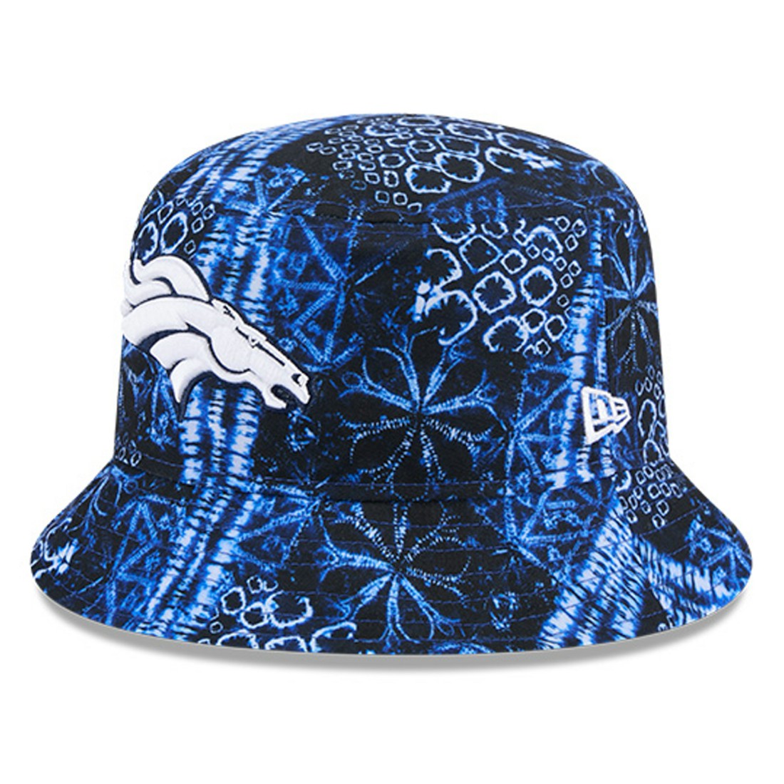 Denver Broncos New Era Shibori Bucket Hat Navy - NFL