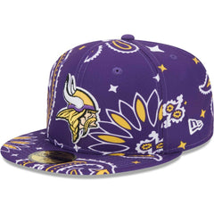 Minnesota Vikings New Era Paisley 59FIFTY Fitted Hat Purple - NFL