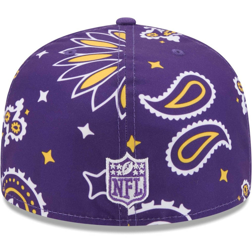 Minnesota Vikings New Era Paisley 59FIFTY Fitted Hat Purple - NFL