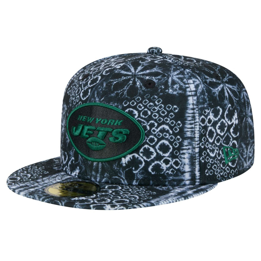 New York Jets New Era Shibori 59FIFTY Fitted Hat Black - NFL