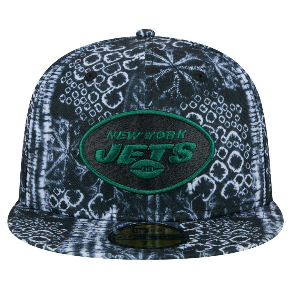 New York Jets New Era Shibori 59FIFTY Fitted Hat Black - NFL