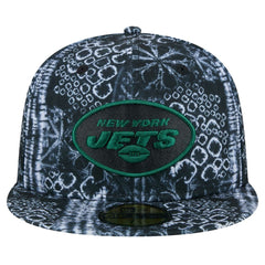 New York Jets New Era Shibori 59FIFTY Fitted Hat Black - NFL