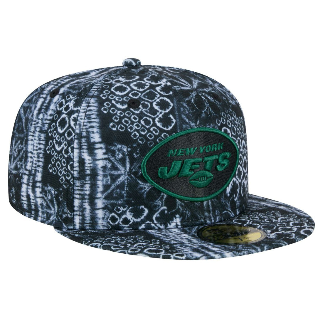 New York Jets New Era Shibori 59FIFTY Fitted Hat Black - NFL