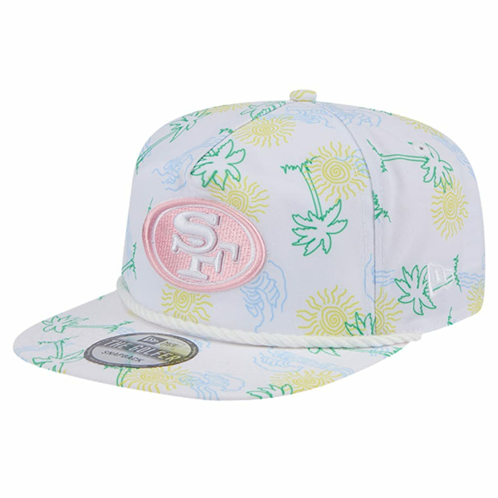San Francisco 49ers New Era Vacay Golfer Snapback Hat White - NFL