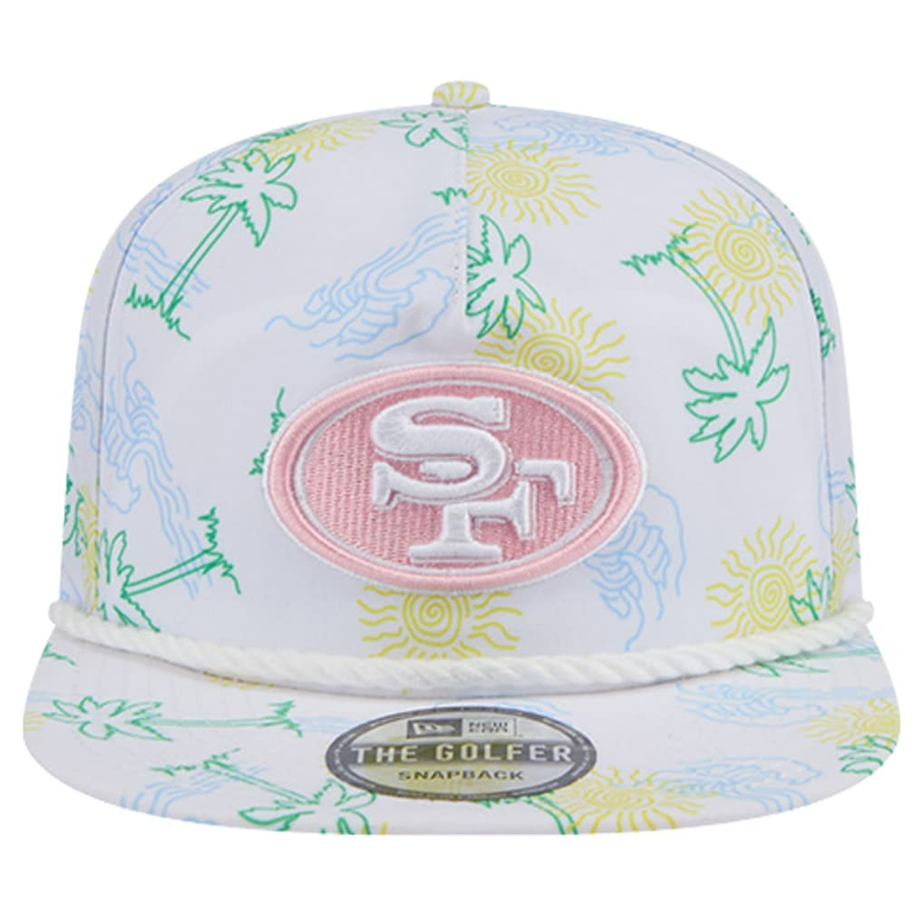 San Francisco 49ers New Era Vacay Golfer Snapback Hat White - NFL