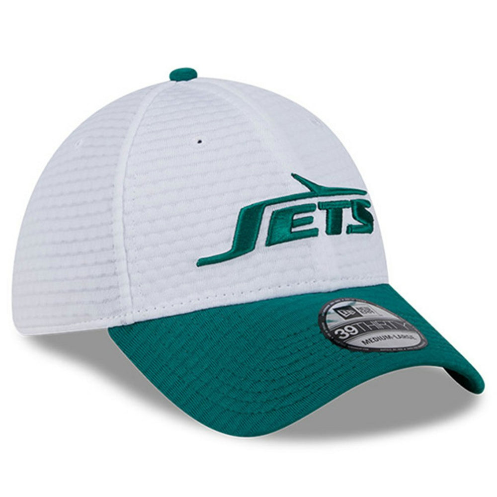 New York Jets New Era 2024 NFL Training Camp 39THIRTY Flex Hat White/Green - NFL