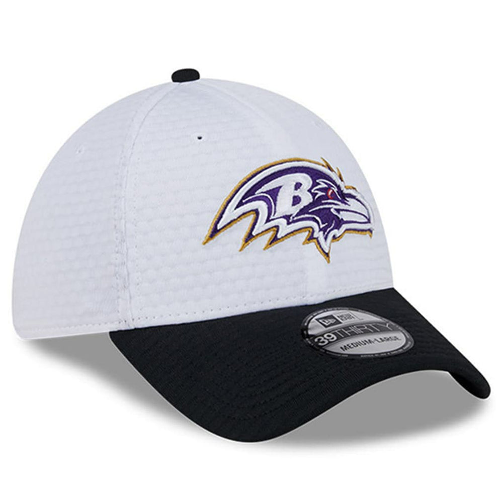 Baltimore Ravens New Era 2024 NFL Training Camp 39THIRTY Flex Hat White/Black - NFL
