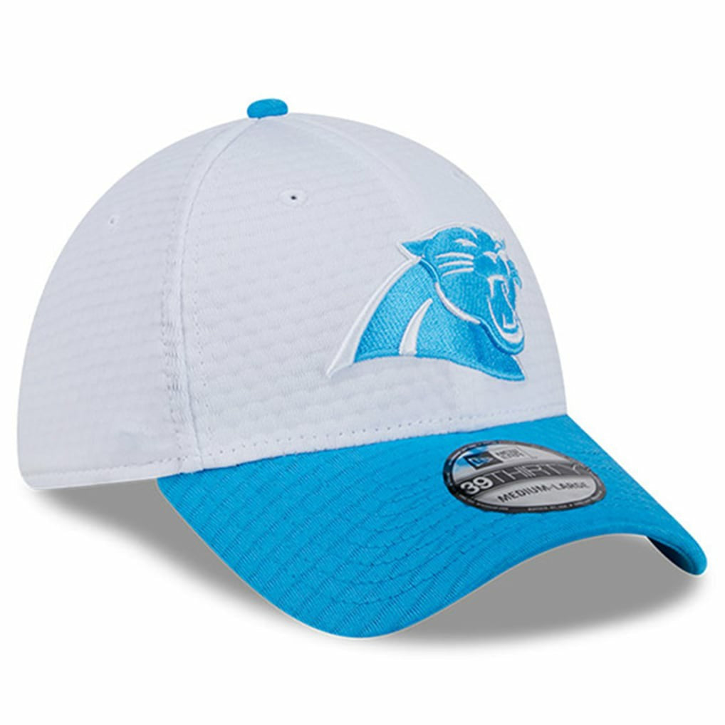 Carolina Panthers New Era 2024 NFL Training Camp 39THIRTY Flex Hat White/Blue - NFL
