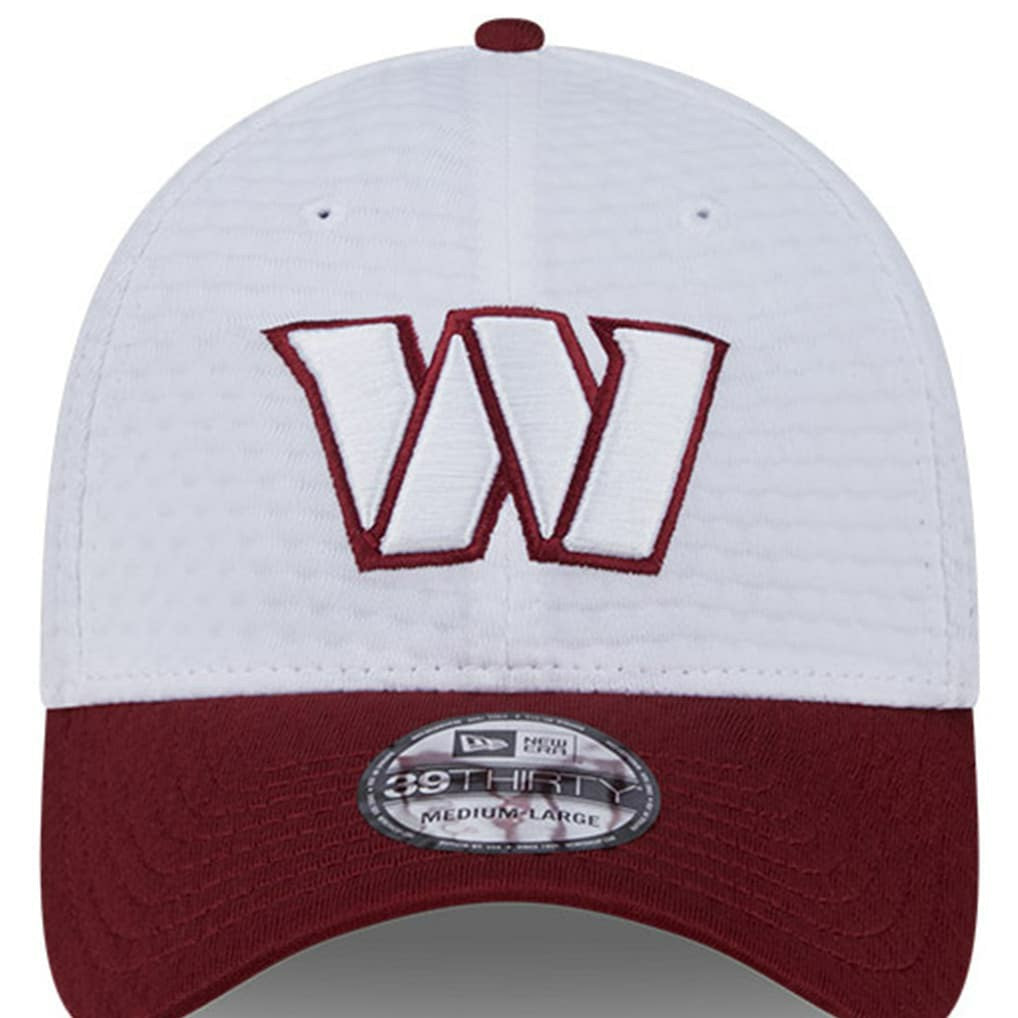 Washington Commanders New Era 2024 NFL Training Camp 39THIRTY Flex Hat White/Burgundy - NFL
