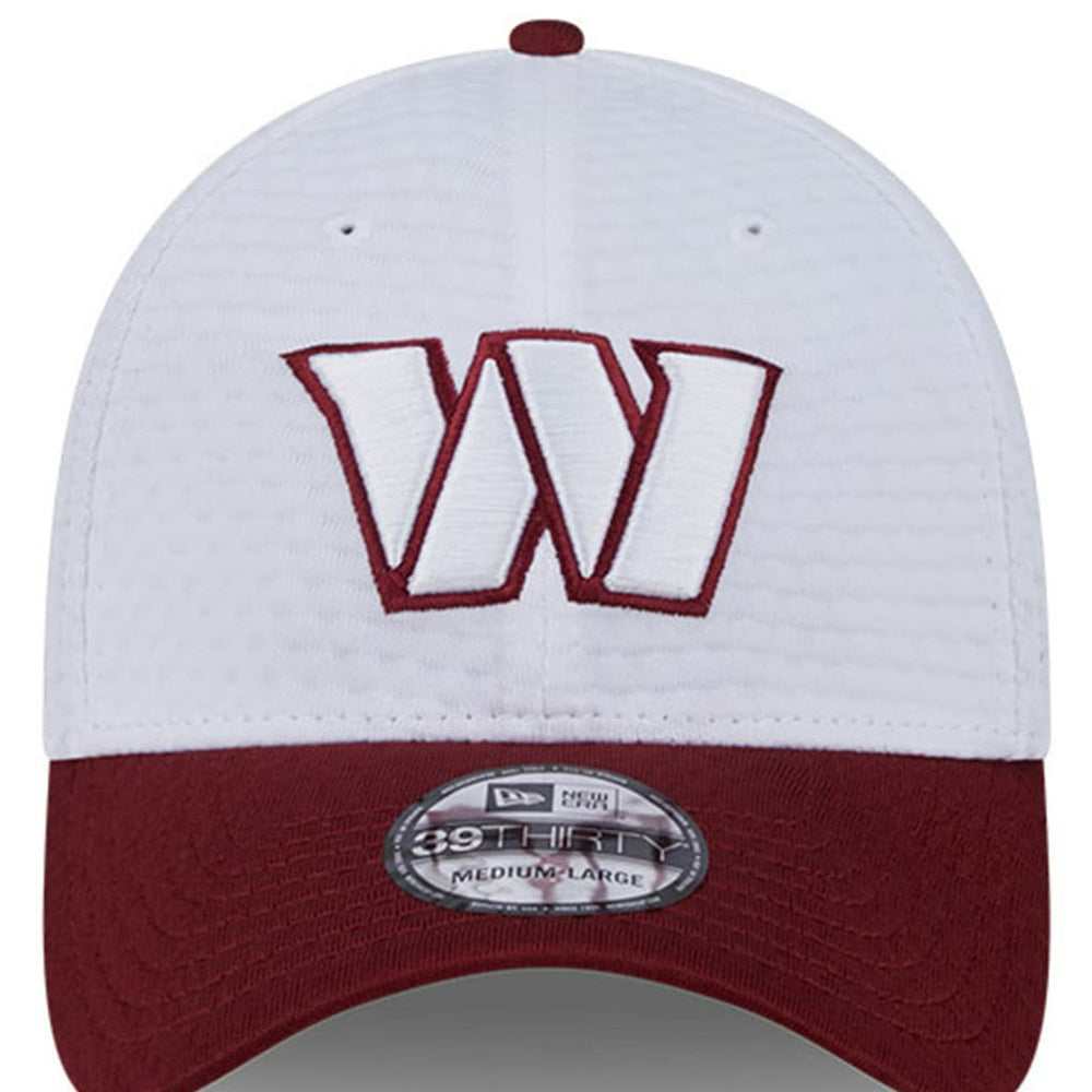 Washington Commanders New Era 2024 NFL Training Camp 39THIRTY Flex Hat White/Burgundy - NFL