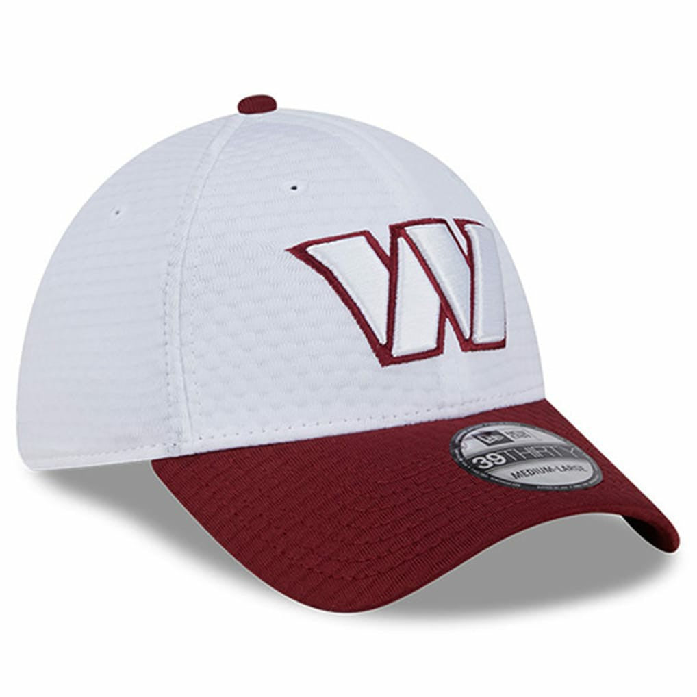 Washington Commanders New Era 2024 NFL Training Camp 39THIRTY Flex Hat White/Burgundy - NFL