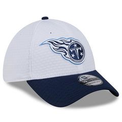 Tennessee Titans New Era 2024 NFL Training Camp 39THIRTY Flex Hat White/Navy - NFL