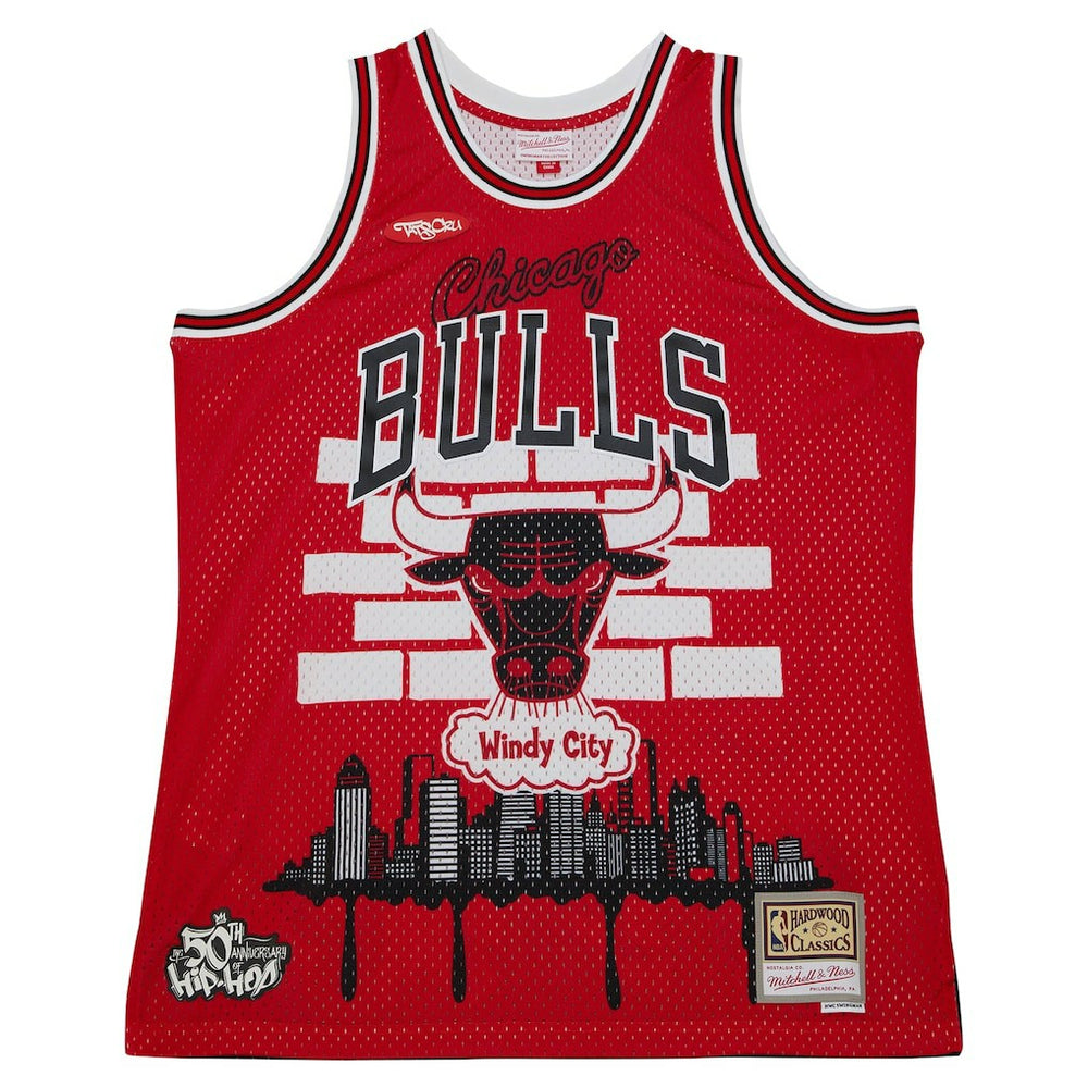 Mitchell & Ness - Chicago Bulls x Tats Cru Hardwood Classics Fashion Jersey - Red