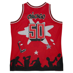 Mitchell & Ness - Chicago Bulls x Tats Cru Hardwood Classics Fashion Jersey - Red