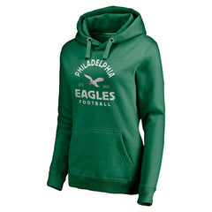 Philadelphia Eagles Women's Gridiron Classics Vintage Arch Pullover Hoodie Kelly Green - Fanatics