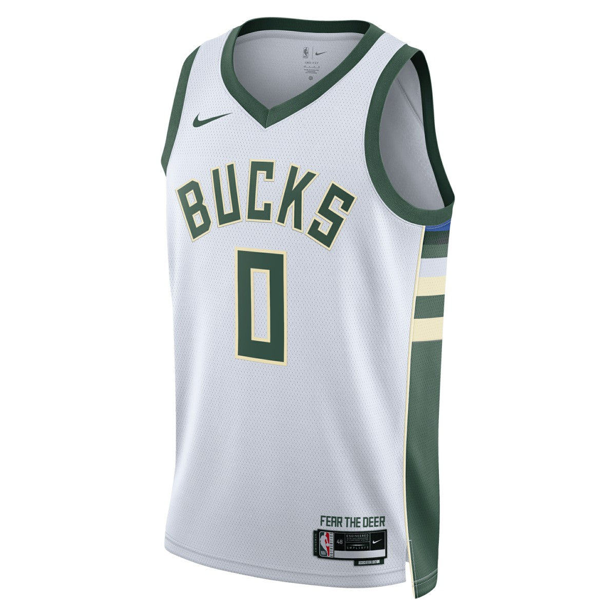 Damian Lillard Milwaukee Bucks Unisex Fear The Deer Swingman Player Jersey - Association Edition - White | NBA Jerseys