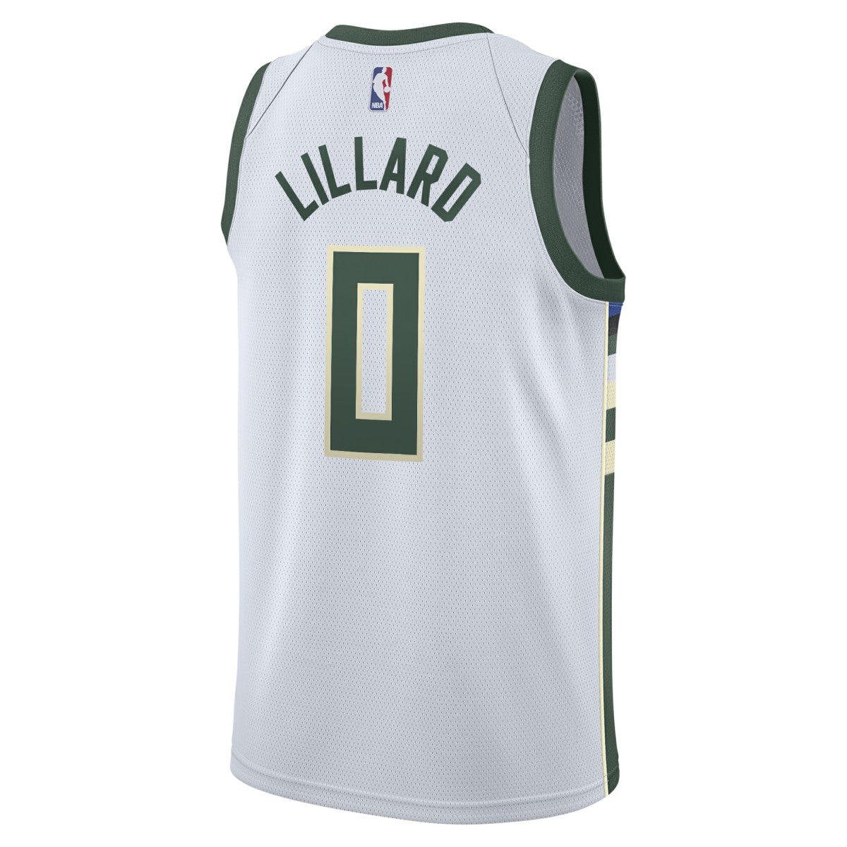 Nike - Damian Lillard Milwaukee Bucks Unisex Swingman Player Jersey - Association Edition - White