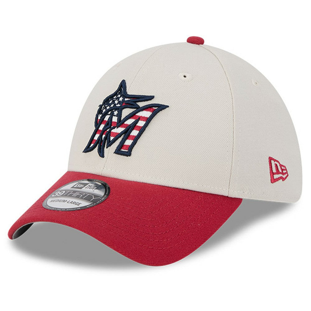 Miami Marlins New Era 2024 Fourth of July 39THIRTY Flex Hat On Sale