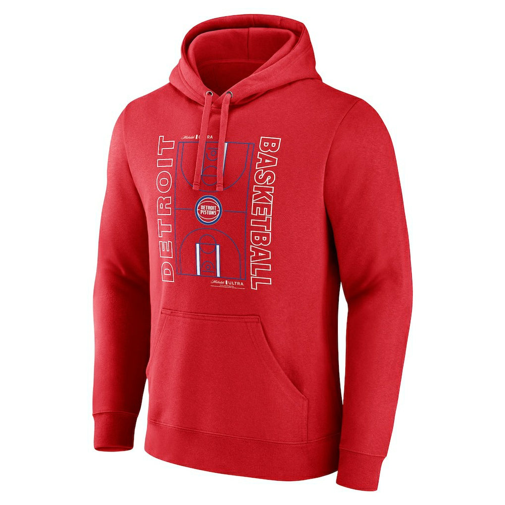 NBA - Detroit Pistons Michelob Ultra Full Court Pullover Hoodie - Red