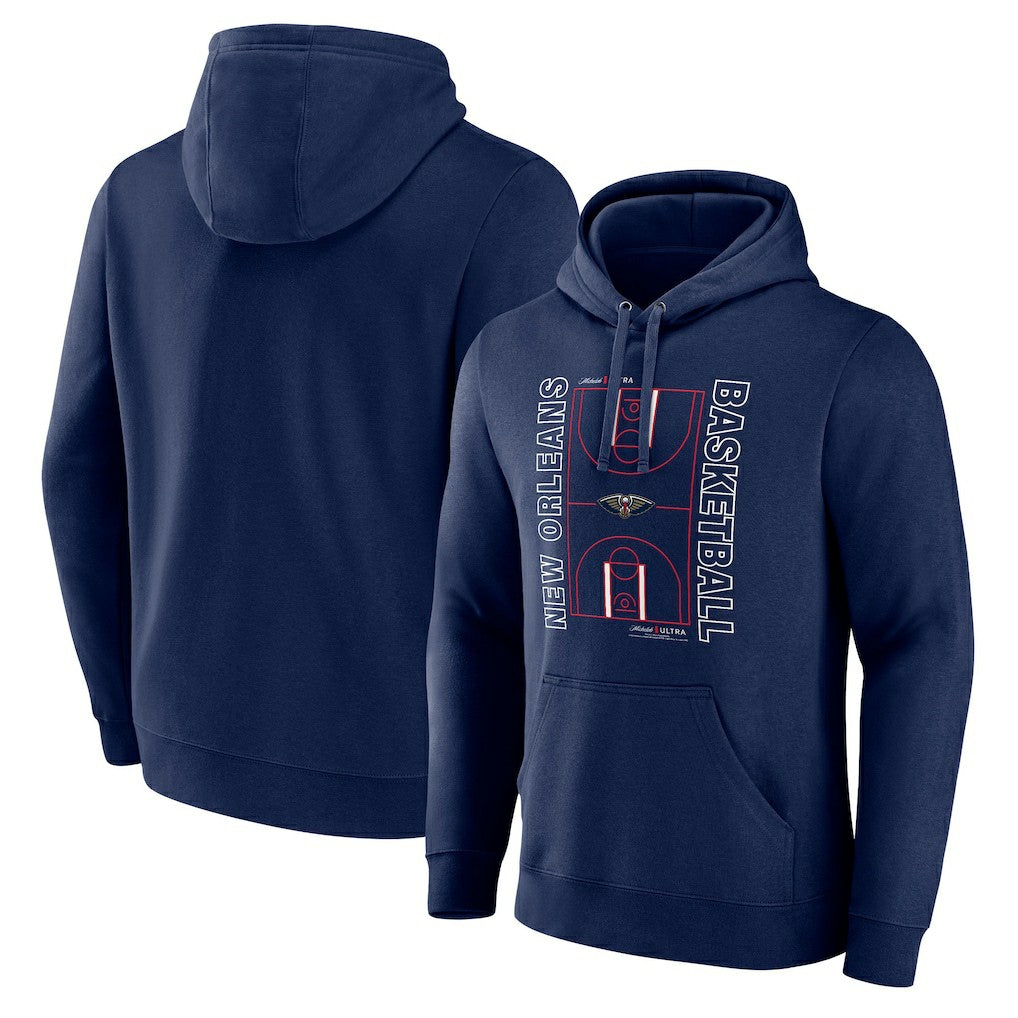 NBA - New Orleans Pelicans Michelob Ultra Full Court Pullover Hoodie - Navy