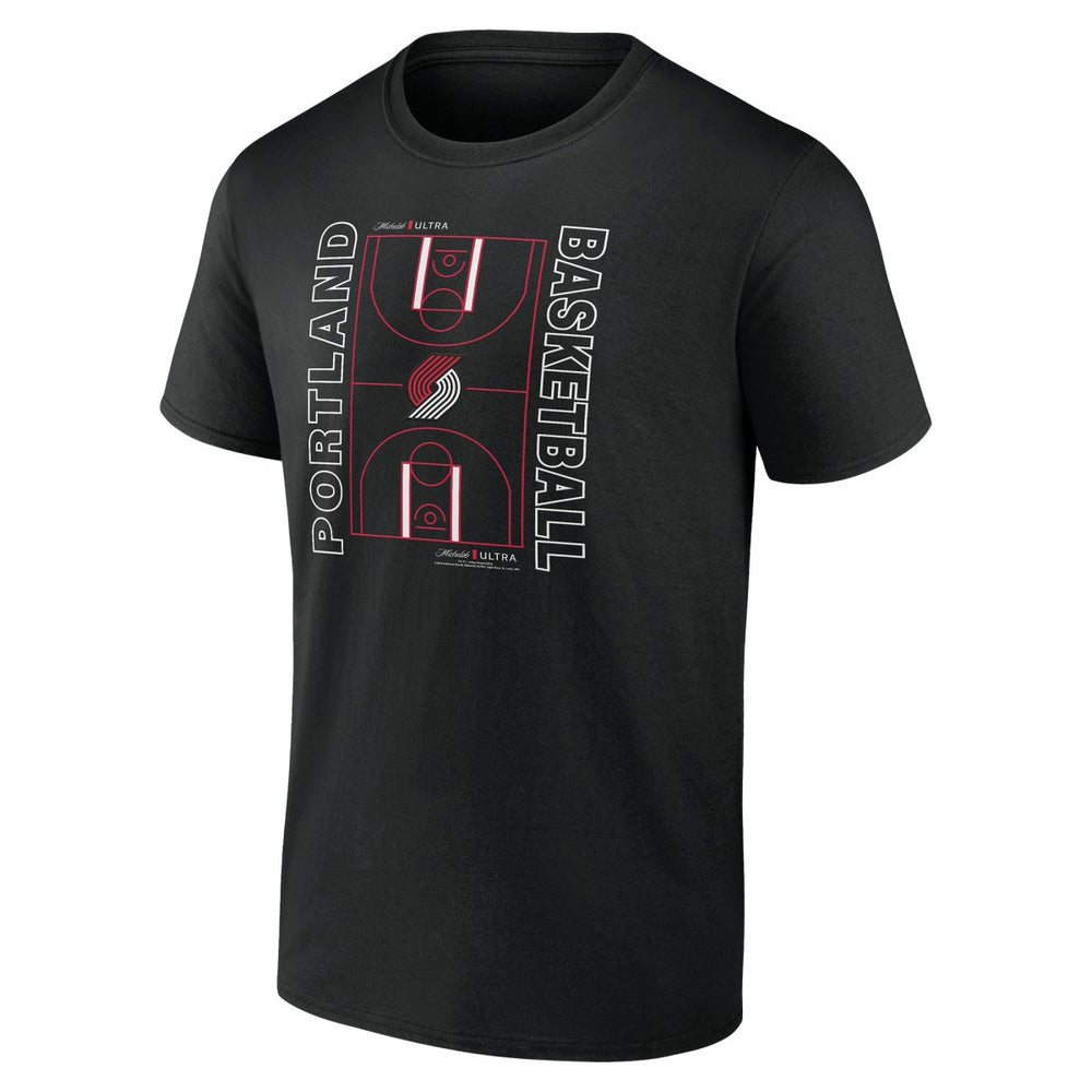 NBA - Portland Trail Blazers Michelob Ultra Full Court T-Shirt - Black