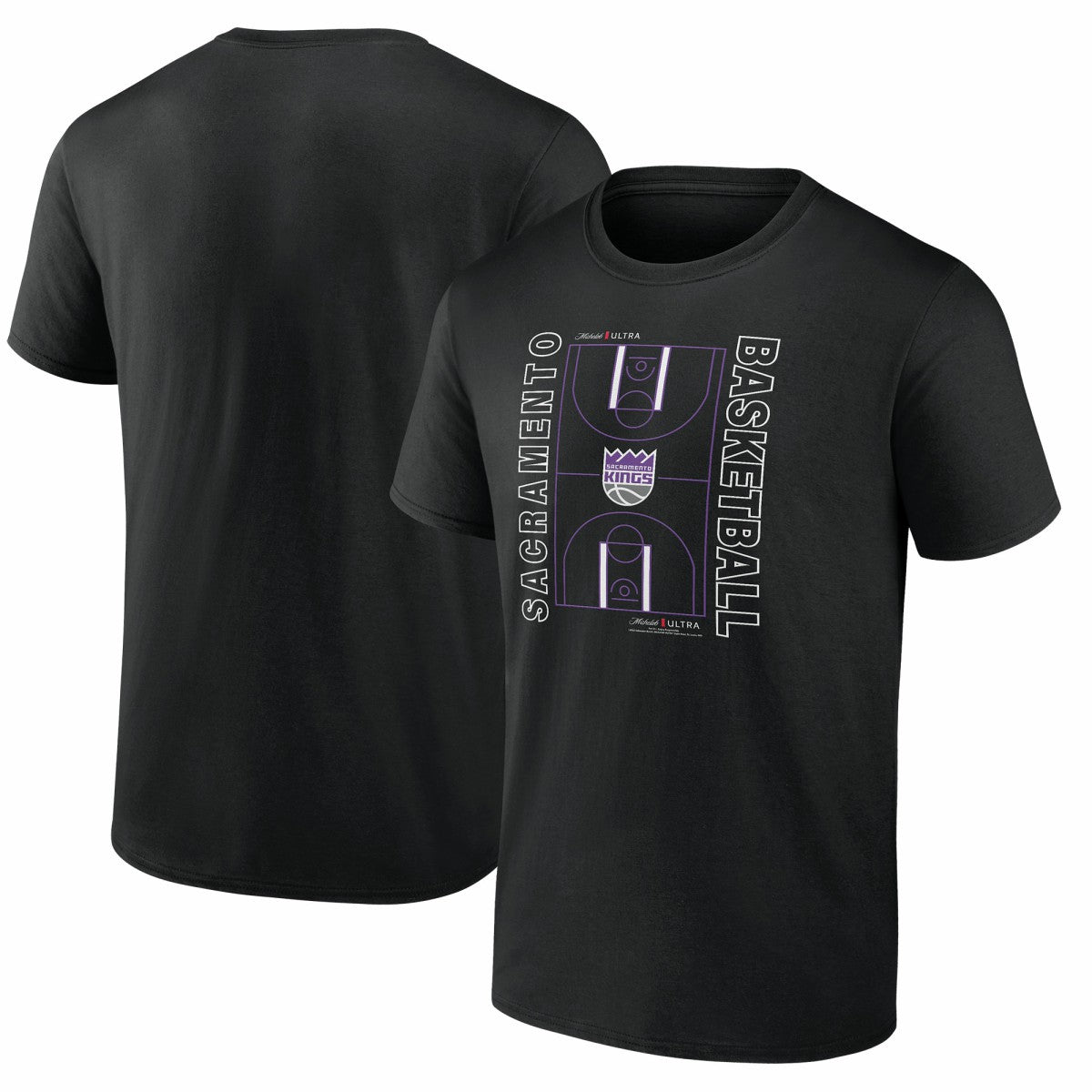 NBA - Sacramento Kings Michelob Ultra Full Court T-Shirt - Black
