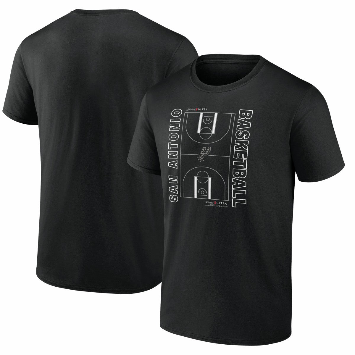NBA - San Antonio Spurs Michelob Ultra Full Court T-Shirt - Black