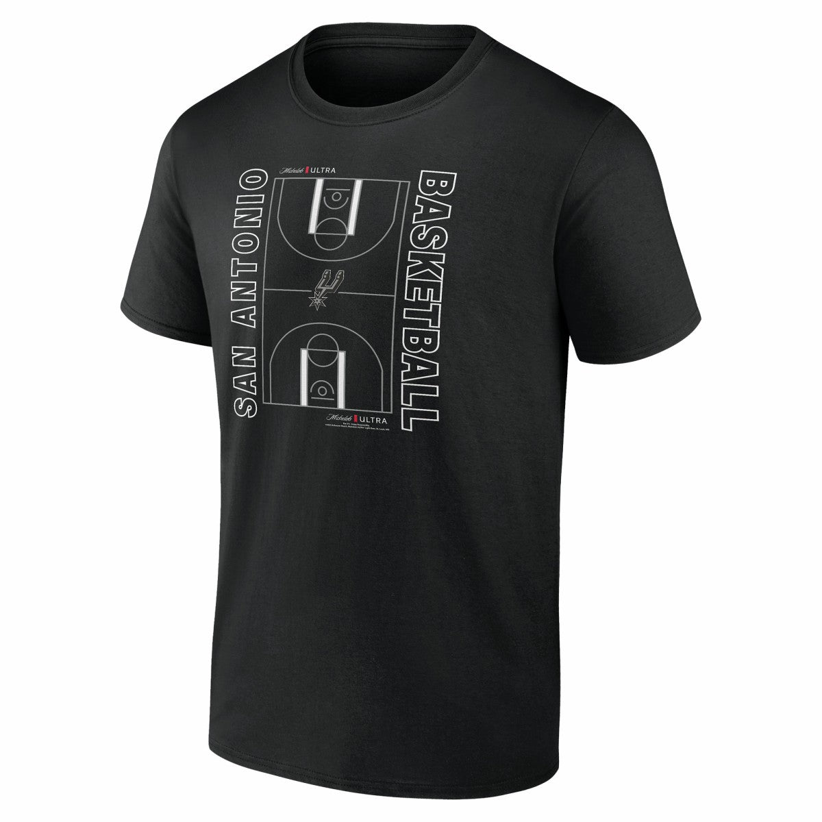 NBA - San Antonio Spurs Michelob Ultra Full Court T-Shirt - Black