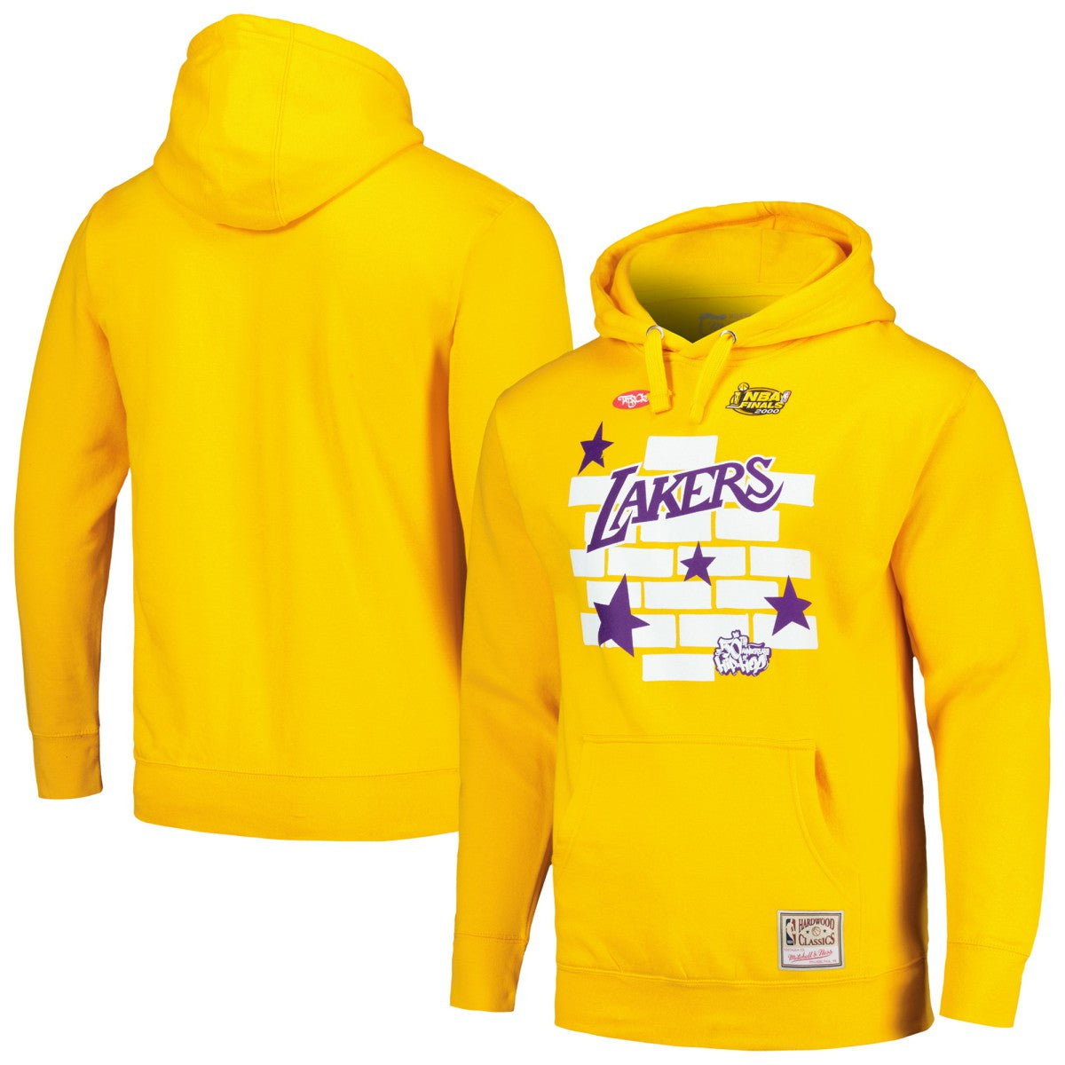 Mitchell & Ness - Los Angeles Lakers x Tats Cru Hardwood Classics Brick Pullover Hoodie - Gold