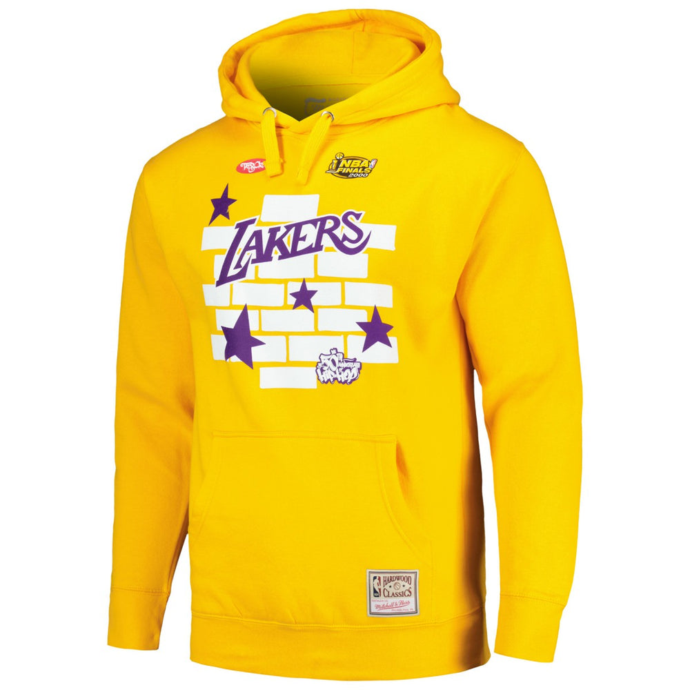 Mitchell & Ness - Los Angeles Lakers x Tats Cru Hardwood Classics Brick Pullover Hoodie - Gold