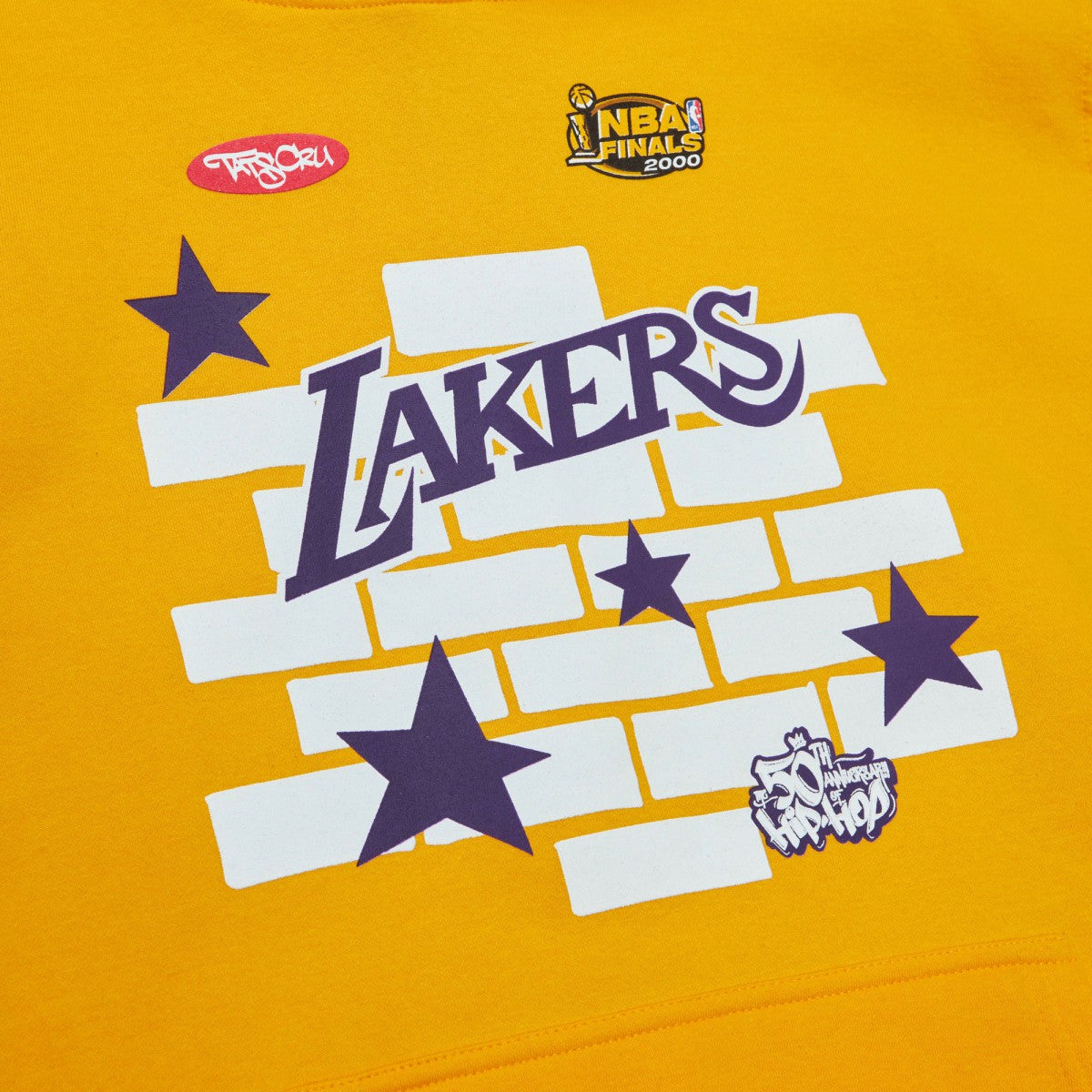 Mitchell & Ness - Los Angeles Lakers x Tats Cru Hardwood Classics Brick Pullover Hoodie - Gold