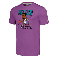 NBA - Brandon Miller Charlotte Hornets Homage Caricature Tri-Blend T-Shirt - Purple