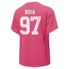 Nick Bosa San Francisco 49ers Majestic Threads Women's Name & Number T-Shirt Pink - NFL