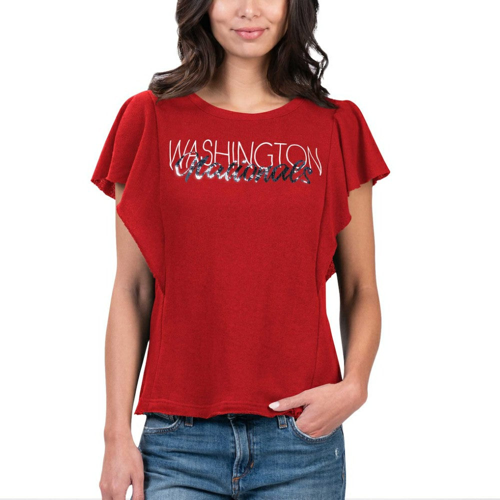 Washington Nationals G-III 4Her by Carl Banks Women's Crowd Wave T-Shirt Sale
