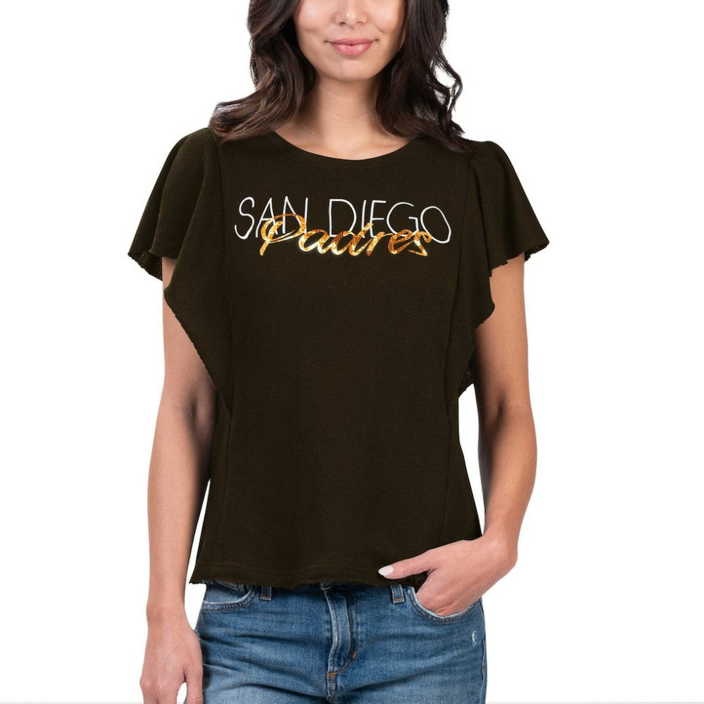 San Diego Padres G-III 4Her by Carl Banks Women's Crowd Wave T-Shirt Lifestyle