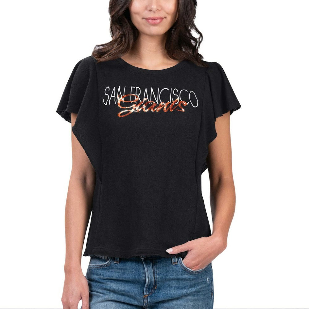 San Francisco Giants G-III 4Her by Carl Banks Women's Crowd Wave T-Shirt for sale