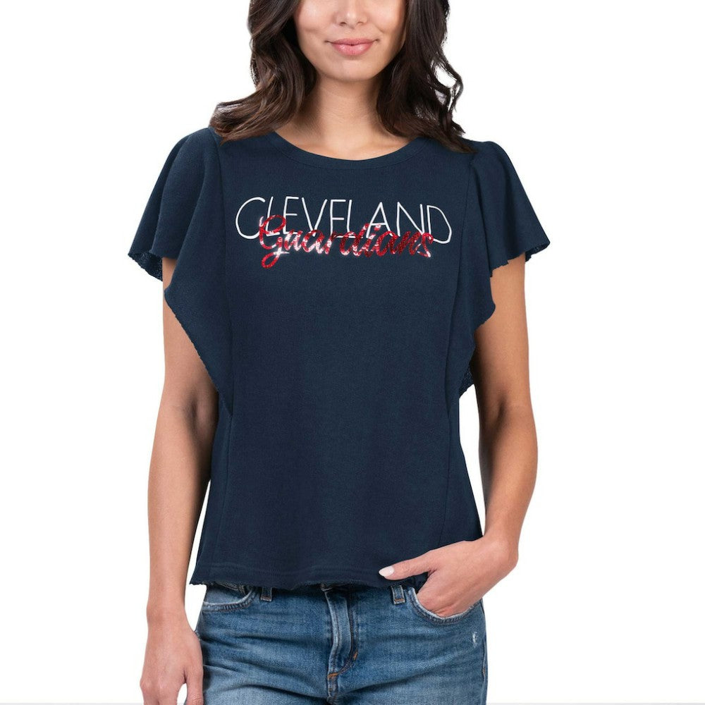 Cleveland Guardians G-III 4Her by Carl Banks Women's Crowd Wave T-Shirt Lifestyle