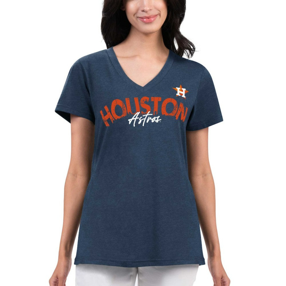Houston Astros G-III 4Her by Carl Banks Women's Key Move V-Neck T-Shirt Sale