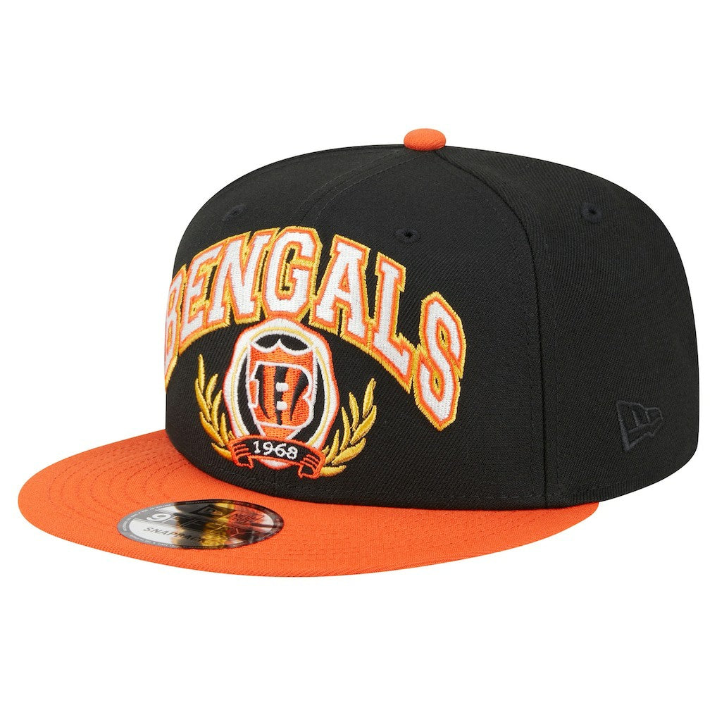 Cincinnati Bengals New Era Team Establish 9FIFTY Snapback Hat Black/Orange - NFL