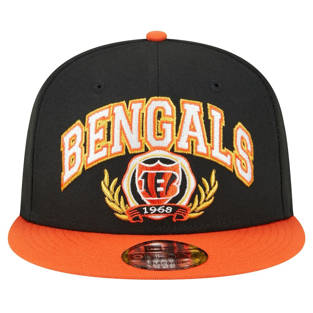 Cincinnati Bengals New Era Team Establish 9FIFTY Snapback Hat Black/Orange - NFL
